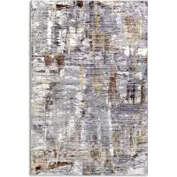 Elle Decoration Teppich "Malard", gold (goldfarben), B:80cm H:5mm L:150cm, Polyester, Teppiche, Teppich, Kurzflor, Anti Rutsch, Vintage, Modern, Wohnzimmer, Flur