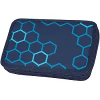 MCNEILL Federmäppchen Pencil Case with Two Compartments Xagon dunkelblau