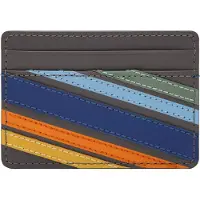 Fossil Kartenhalter Bronson Card Case Stripe grau