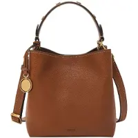 Fossil Umhängetasche Handtasche Jessie Bucket Crossbody Bag Brown braun