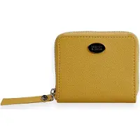 Scotch & Soda Leder Kartenetui Leather Bill Fold Zip Wallet Sunset Yellow gelb
