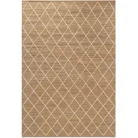 Hanse Home Teppich "Kunu Juteteppich", braun (natur gold weiß), B:200cm H:10mm L:300cm, Jute, Teppiche, Teppich, Naturfasern, Jute mit Baumwolle, Wohnzimmer, Diele, Flur, Boho, Skandi