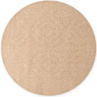 Hanse Home In- & Outdoor, Wetterfest, Robust, Wende Teppich Rosel, Jute Weiß - Ø160 cm