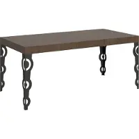 Itamoby Karamay Ausziehtisch 200/460x90 cm Walnuss Anthrazit Beine