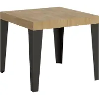 Itamoby Ausziehbarer Tisch 90x90/246 cm Flame Oak Nature Anthrazit