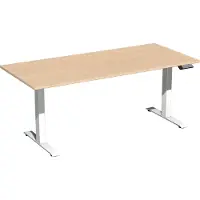Geramöbel Elektro-Hubtisch Elevate Plus, 800 x 1800 mm, buche/weiß