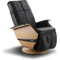 KEYTON Massagesessel Vintage H10 Farbe: Charcoal Black | Holz: Eiche