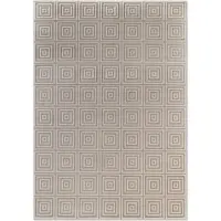 Elle Decoration 1100000002199 "Tourmaline", weiß (weiß creme), B:120cm H:9mm L:170cm, Polypropylen, Teppiche, 1100000002199, Wohnzimmer, Schlafzimmer, Läufer, Hoch-Tief Effekt, Flur, Glanz
