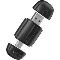 Siltcon CarPlay Adapter – Wireless Android Auto, ultrakompakt, Schwarz