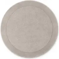 Villeroy & Boch Teppich "Wollteppich Kari" rund 17 mm Höhe Handgewebt, Wolle, Bordüre, Einfarbig, Läufer, Wohnzimmer, Organisch