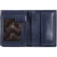 WITTCHEN Herren-Geldbörse aus Leder, Marineblau, Naturleder