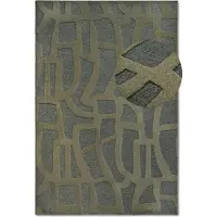 Villeroy & Boch Teppich "Therese", grün (dschungelgrün), B:160cm H:5,5mm L:230cm, Polyester, Teppiche, Teppich, Wohnzimmer, Schlafzimmer, Modern, Hoch-Tief Effekt, Flur
