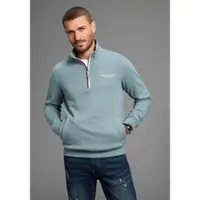 Bruno Banani Sweatshirt "Sweat Toyer", Herren, Gr. 3XL (64/66), blau (hell grün), Sweatware, Obermaterial: 60% Baumwolle, 40% Polyester, bedruckt, Sweatshirts Sweatshirt