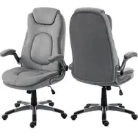 Duo Collection Chefsessel "Nino", grau (kieselgrau, grau, kieselgrau), B:72cm H:113cm T:68cm, Stühle, Chefsessel, klappbare Armlehnen