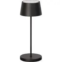 FH Lighting LED-Akku-Tischlampe Asena Pro sandschwarz, 30 cm Metall IP54