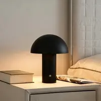 Otto Home LED Tischleuchte "Aelleen", schwarz (schwarz matt), 1, Ø 15cm H: 20cm, 1 Stk., Leuchten, dimmbar, Typ-C-Ladekabel, CCT, Akku, Tischlampe kabellos, Akkulampe, LED Tischleuchte