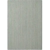 Hanse Home Ted Baker Flachgewebeteppich Linley, Wetterfest, Streifen, Pflegeleicht, Grün - 120x170 cm