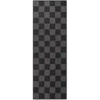 Hanse Home Ted Baker Flachgewebeteppich Dorothy, Wetterfest, Kariert, Schachbrett, Schwarz - 80x200 cm
