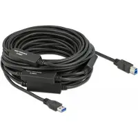 DeLOCK 85382, 20 m, USB A, USB B, USB 3.2 Gen 1 (3.1 Gen 1), 5 Gbit/s, Schwarz