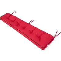 Hobbygarden Gartenbank-Auflage "Etna" 180×40 cm – 8 cm dick, Oxford-Gewebe, wasserabweisend, mit Befestigungsbändern |