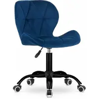 Leobert NOTO Samt-Drehsessel – Marineblau