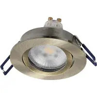 Osram 4058075853539 Spot Set LED Einbaustrahler DIM 6W Grün-Messing 85mm