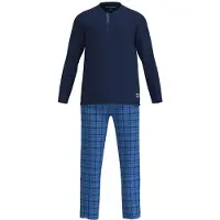Tom Tailor Pyjama Denver in blau-mittel-Karo | Gr.: XL