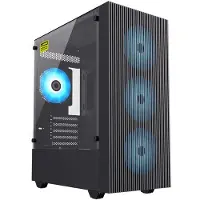 GameMax Edge, Midi-Tower, ohne Netzteil, USB/Audio, Micro-ATX, 1x USB 3.0, 2x USB 2.0