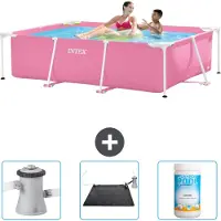Intex Rechteckiger Frame Pool - 220x150x60 cm - 4-teilig SCB80