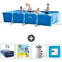Intex Rechteckiger Frame Pool - 450x220x84 cm - 5-teilig SCB9