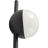 LINDBY LED-Erdspießleuchte Darleen, anthrazit, Metall, Ø10cm
