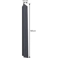 LUCANDE LED Aussenwandleuchte Melira , schwarz, Aluminium, Modern, LED Wandleuchte außen