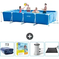 Intex Rechteckiger Frame Pool - 450x220x84 cm - 5-teilig SCB11
