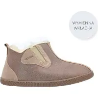 Vanuba Columbia Lammfell Hausschuhe Damen Schuhe - Badelatschen Damen Hausschuhe - Leder Wolle Pantoffeln Damen - Bequeme Schuhe Damen Lammfell-Hausschuhe - 39 EU Leder Harz Beige Weiß