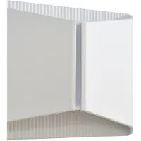 LINDBY LED Aussenwandleuchte Anlira , weiß / opal, Metall, Modern, LED Wandleuchte außen