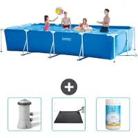 Intex Rechteckiger Frame Pool - 450x220x84 cm - 4-teilig SCB80