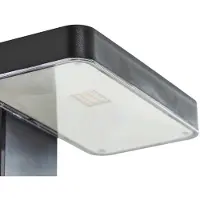 PRIOS LED-Solar-Wandlampe Tarlson, eckig, anthrazit, Sensor