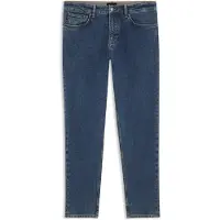 BOSS für Herren. 50566052 Blaue Tapered Fit Jeans (34/36), Lässig, Baumwolle, Denim