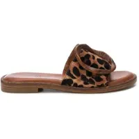 Carmela für Damen. 16241504-LEOPARDO Sandalen 162415 braun (36), Wohnung, Keine, Lässig, Tierdruck