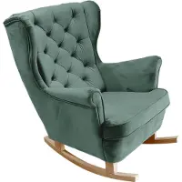Domo DomoHome Relaxsessel Armlehnensessel Armlehnen Fernsehsessel Loungesessel Polstersessel Couchsessel Armsessel Chair Wohnzimmersessel Ohrensessel | 102x81x95cm | Green_29853