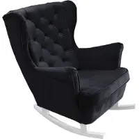 Domo DomoHome Relaxsessel Armlehnensessel Armlehnen Fernsehsessel Loungesessel Polstersessel Couchsessel Armsessel Chair Wohnzimmersessel Ohrensessel | 102x81x95cm | Black_29862