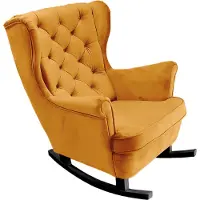 Domo DomoHome Relaxsessel Armlehnensessel Armlehnen Fernsehsessel Loungesessel Polstersessel Couchsessel Armsessel Chair Wohnzimmersessel Ohrensessel | 102x81x95cm | Gold_29820