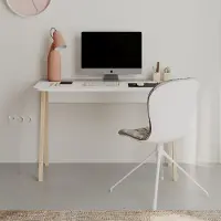 Houseland Schreibtisch Luton weiß/mokka