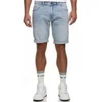 Indicode Shorts "INKaden", Damen, Gr. XL, N-Gr, foam blau, Denim/Jeans, Obermaterial: 98% Baumwolle, 2% Elasthan, unifarben, regular fit knielang, Hosen Shorts