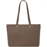 Fossil Schultertasche Jessie Top Zip Tote Smoke dunkelbraun