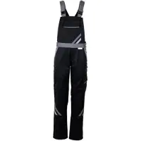 Planam Highline Damen Latzhose schwarz/schiefer/zink 54