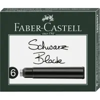 Faber-Castell Tintenpatrone für Füllhalter Design und GvFC schwarz VE=10x6 Stück
