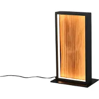TRIO Tischleuchte Kalea Modern 30,3 x 18 cm warmweiß holzfarben