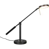 TRIO LED-Tischlampe Monza, schwarz matt, Höhe 52 cm, Metall