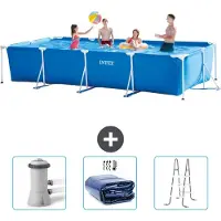 Intex Rechteckiger Frame Pool - 450x220x84 cm - 4-teilig SCB83